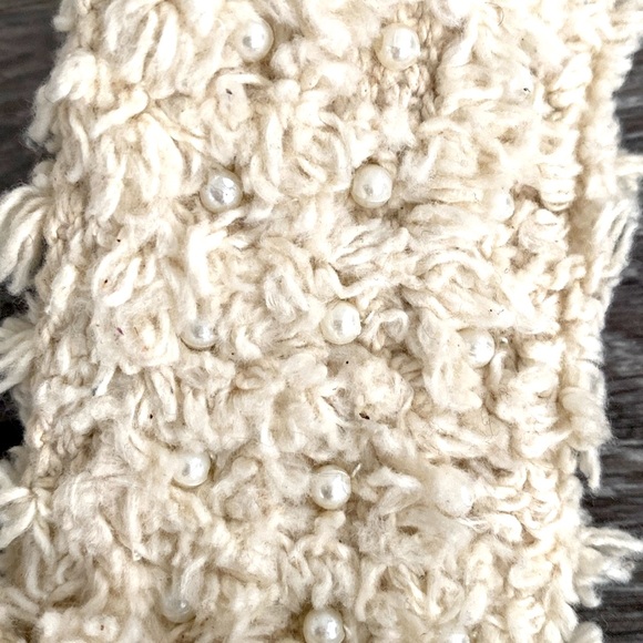 Anthropologie Pearl Embellished Bag Strap Cottage Core Boho NWOT - Picture 4 of 5